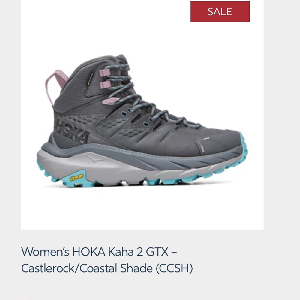 HOKA Women's Kaha 2 GTX - Gray and Teal